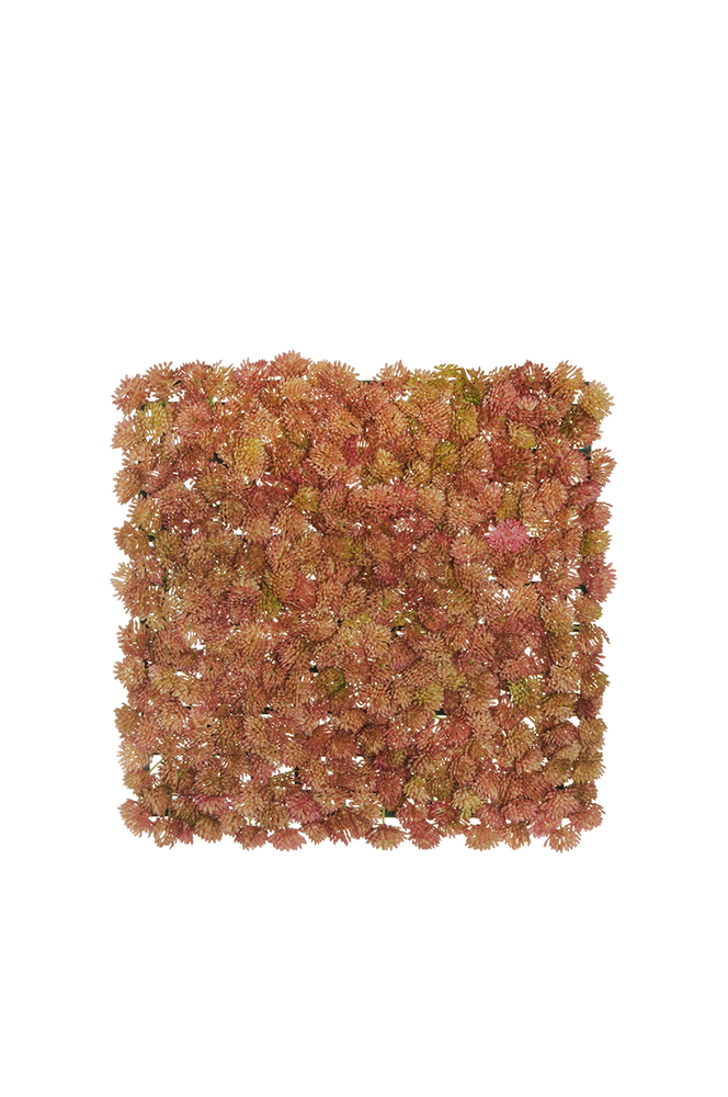 SEDUM mauve pink artificial mat 25X25 cm