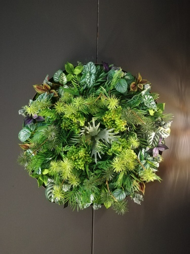 Round vertical green dettaglio fronte by passionecreativa