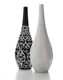 DROP - BAROQUE STYLE CERAMIC VASE MADE IN ITALY