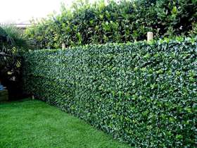 Boxwood artificial hedge garden setting