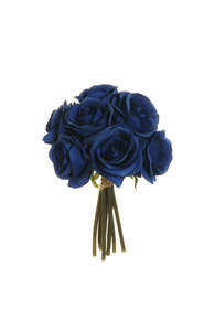 Mazzo rose blu h 25 cm 