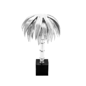 Lampada da tavolo PALM argento h 30 Ø 26 cm