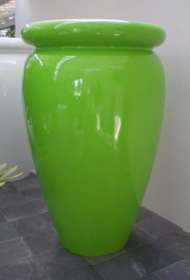 Green laquered effect