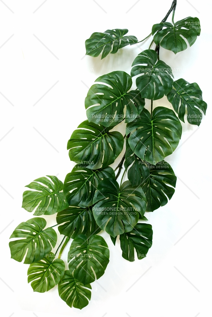 PHILODENDRON GIGANTE CADENTE VERDE 180 cm - PIANTA ARTIFICIALE