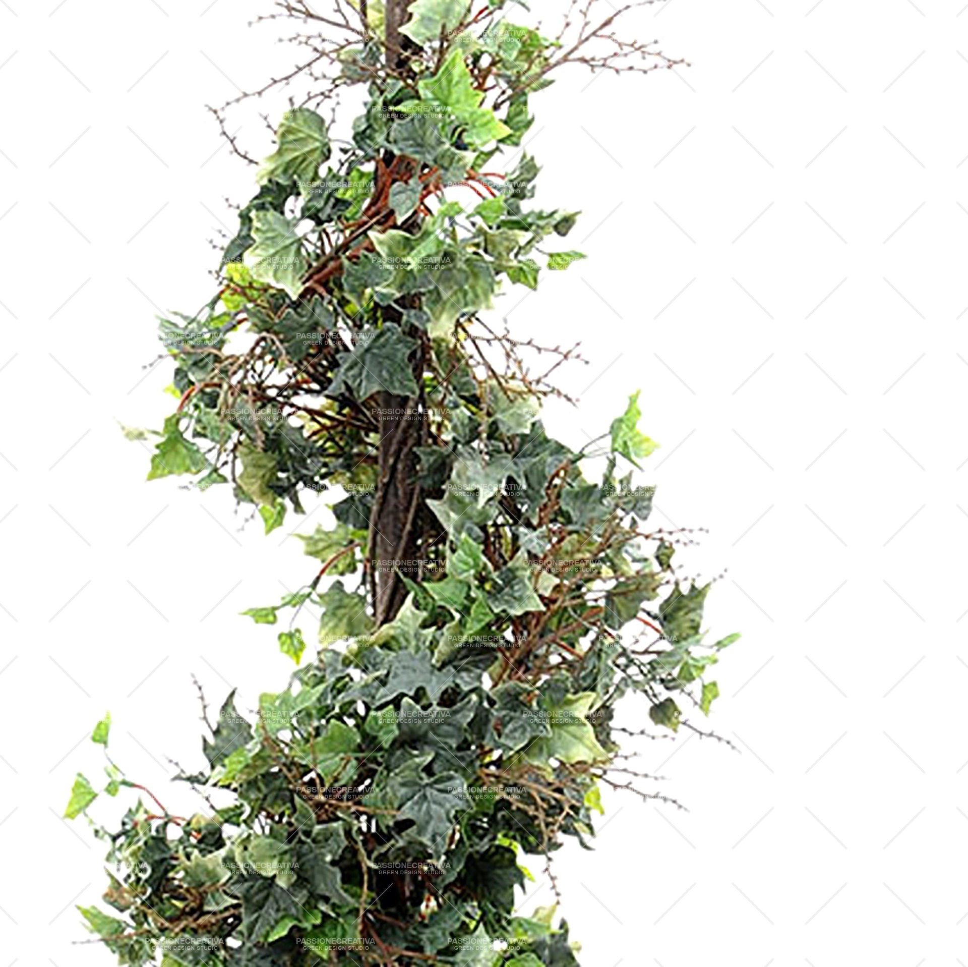 ALBERO EDERA A SPIRALE CON VASO h 138 cm - PIANTA ARTIFICIALE